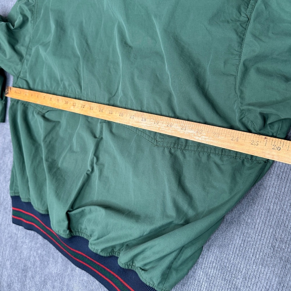 Vintage Burberrys Harrington Bomber Jacket Green Striped Trim Made in Spain - Picture 8 of 16